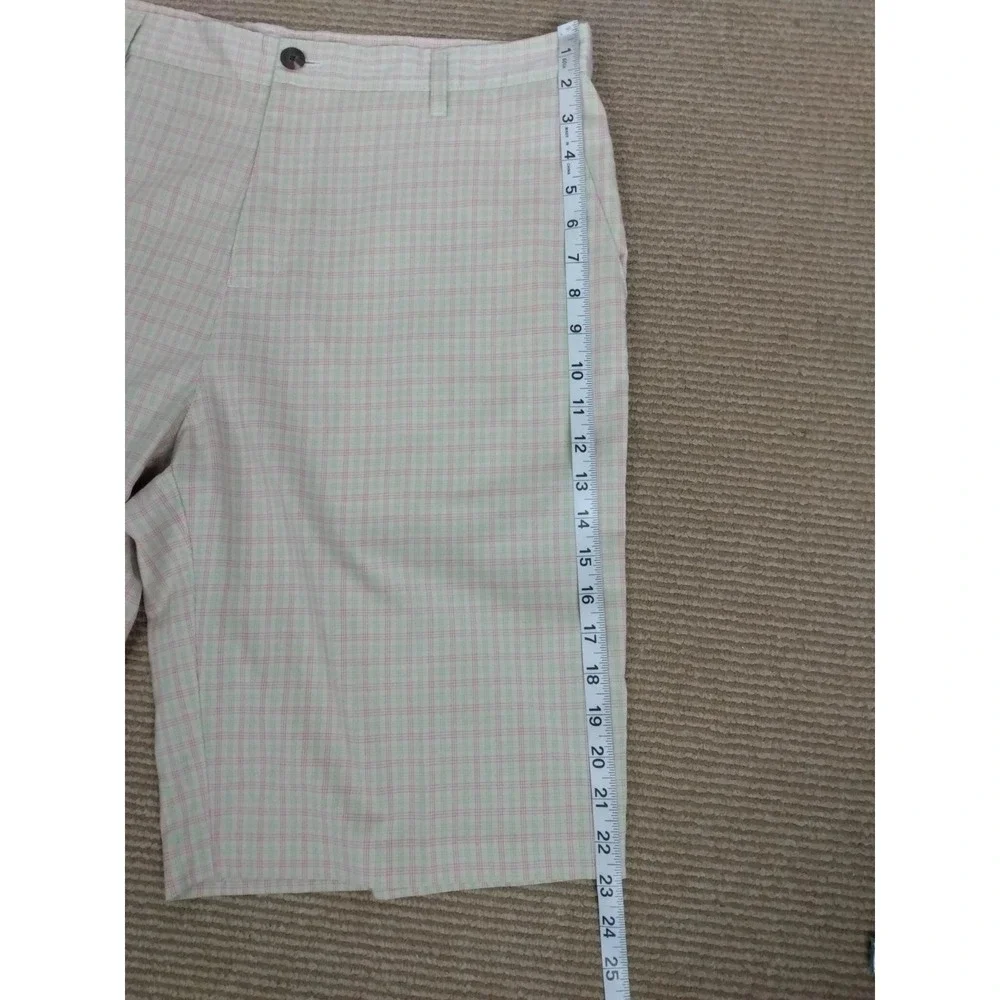 Adidas Multicolor Golf Shorts Plaid  Flat  Mens Sz 36